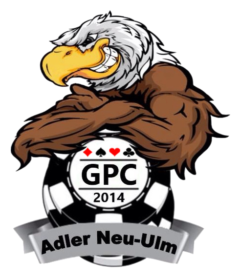 Ein Schwarz-Weiß-Foto eines Logo
